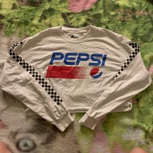 Pepsi crop long sleeve shirt vintage